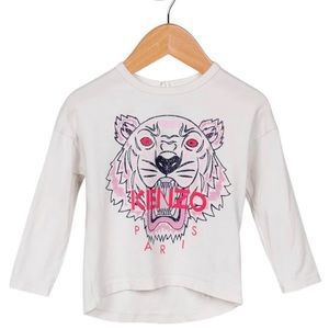 Kenzo Girls’ Logo Print Long Sleeve Top